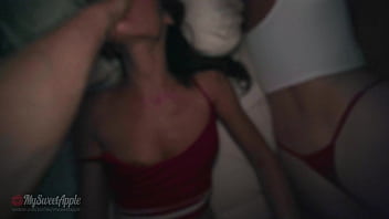 Filmati pe intuneric cand fac amor si gagica inghite sperma